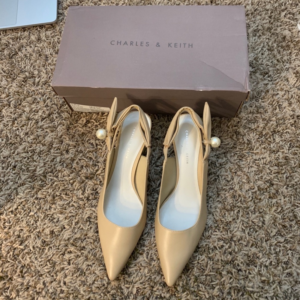New Charles & Keith kitten heel pumps